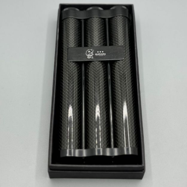 صورة Carbon Fibers Case For 3 Cigars