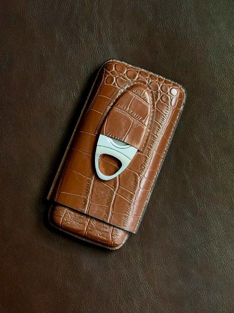 صورة Snake Leather Case with Cutter